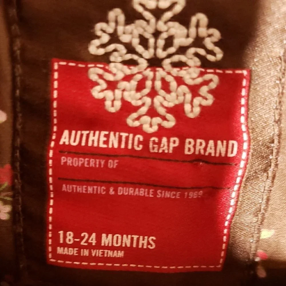 Gap Toddler Girls Brown Corduroy Sherpa Trim Coat 18-24 Months